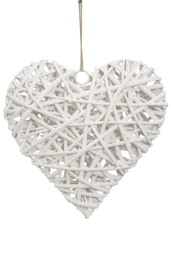 Decorazione heart grande cm 25x4 Set 10 pezzi