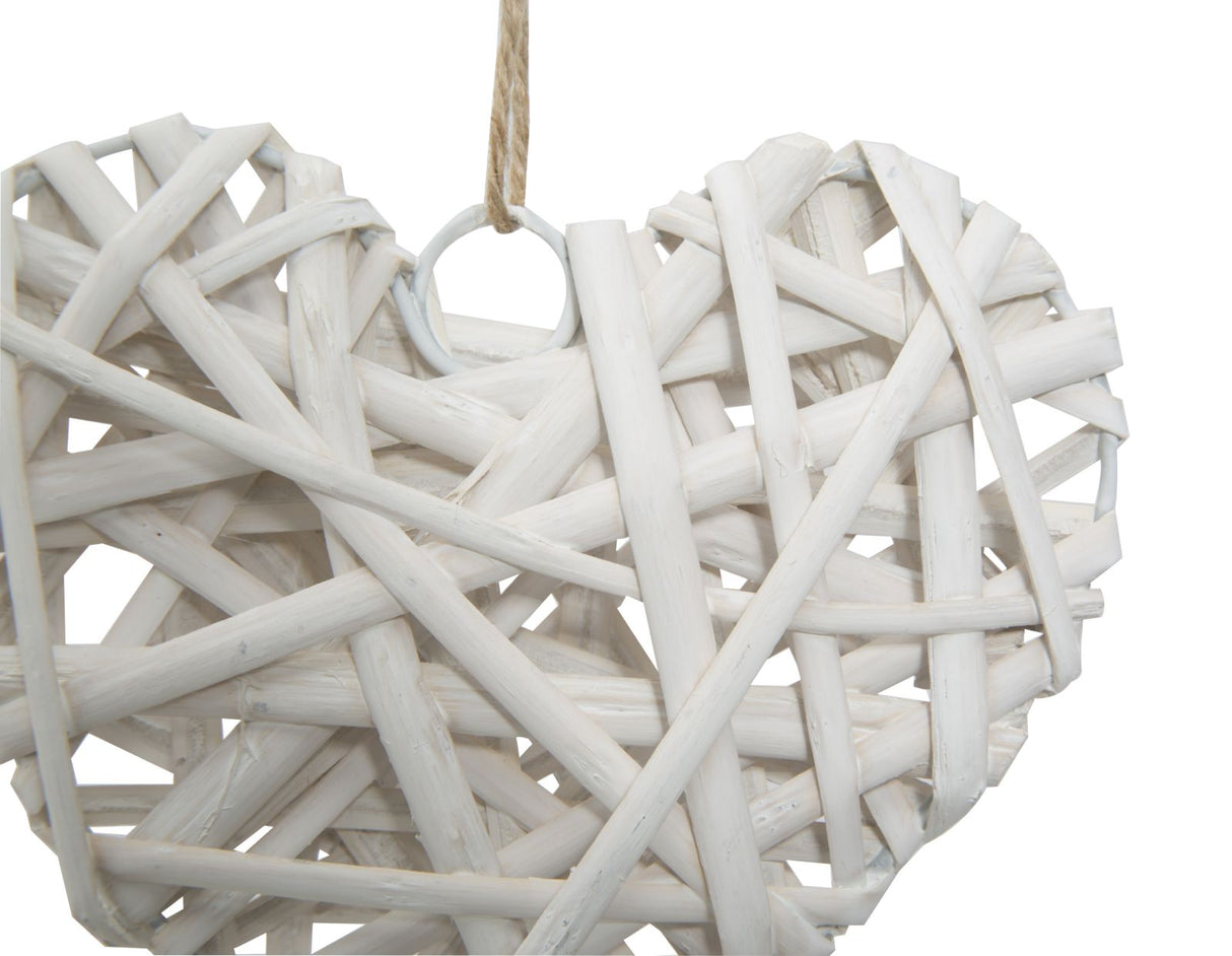 Decorazione heart grande cm 25x4 Set 10 pezzi