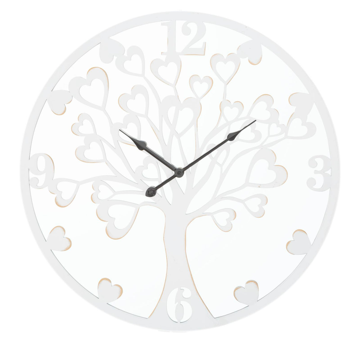 Orologio Da Muro White Heart/Tree Cm Ø 55X4,5
