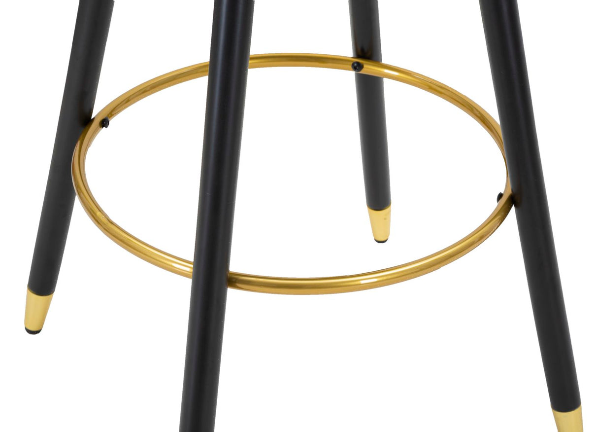 Sgabello Bar Elegante Prague Rosa 55x56x104 cm