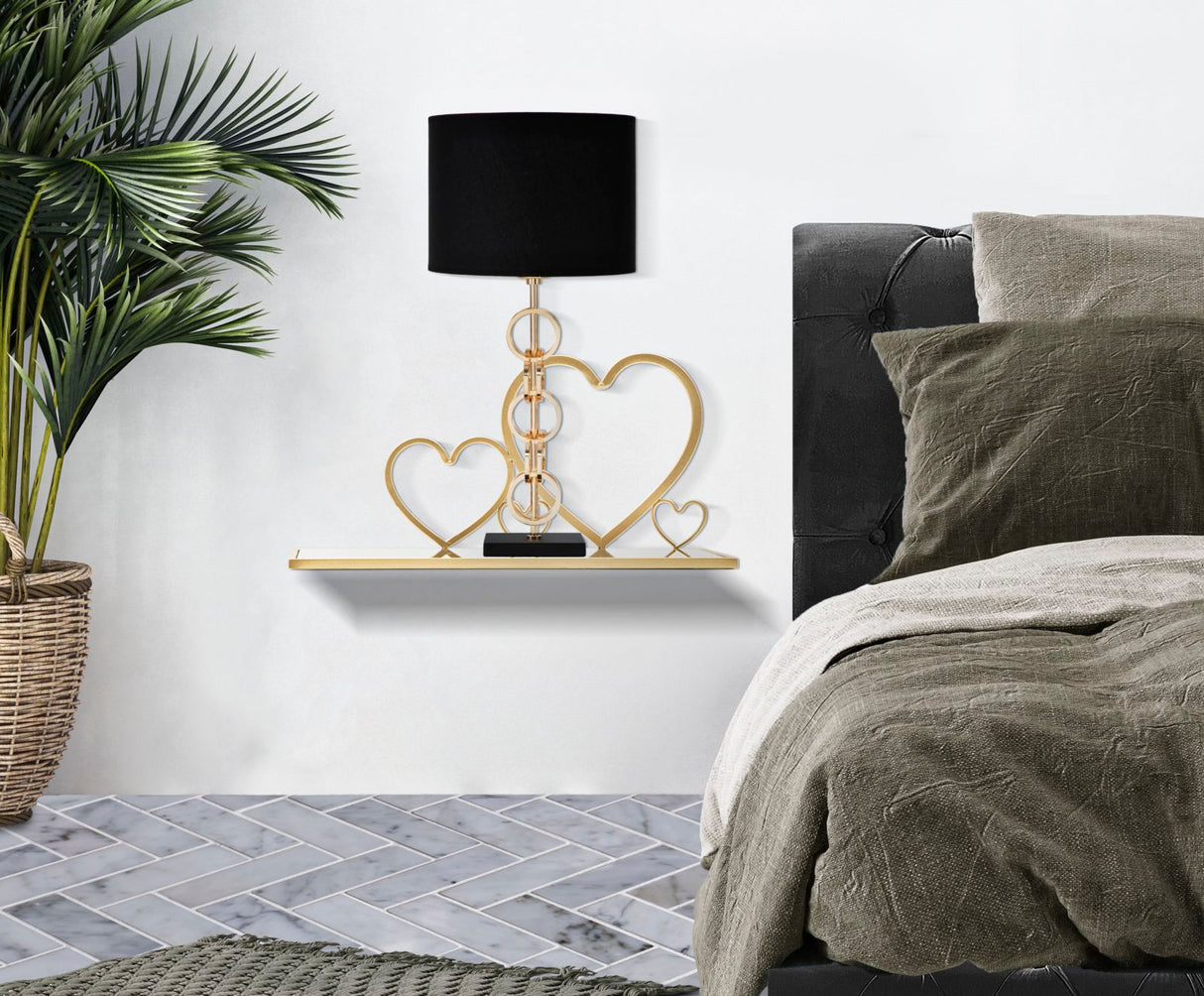 Comodino Mensola Hearts Coppia cm 41,5x18x21