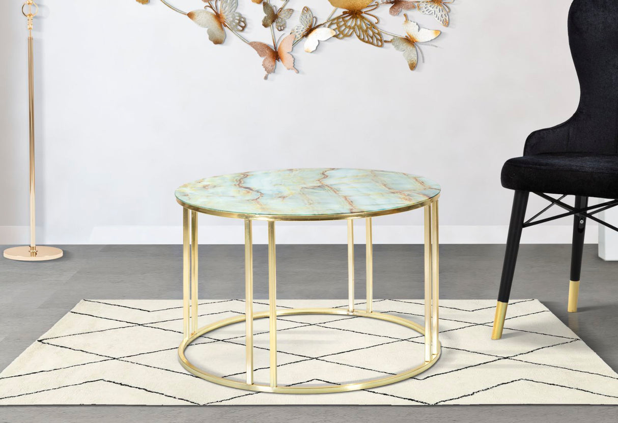 Tavolo Da Caffe’ effetto marmo