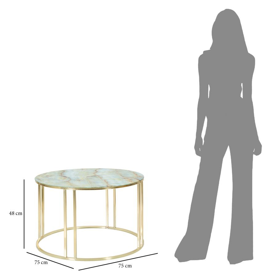 Tavolo Da Caffe’ effetto marmo