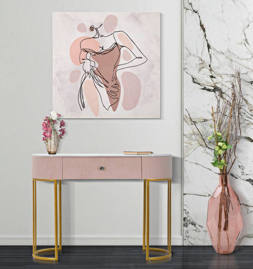 Console montpellier rosa cm 100x43x74