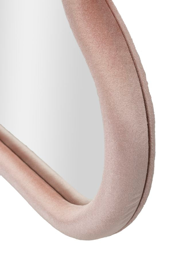 Specchio da Muro Cloud Velluto Rosa