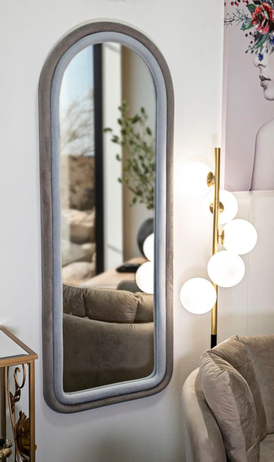 Specchio Da Muro Cloe Velluto Cm 60X4X160