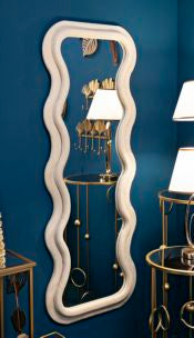 Specchio Da Muro Emily Velluto Cm 60X6X160