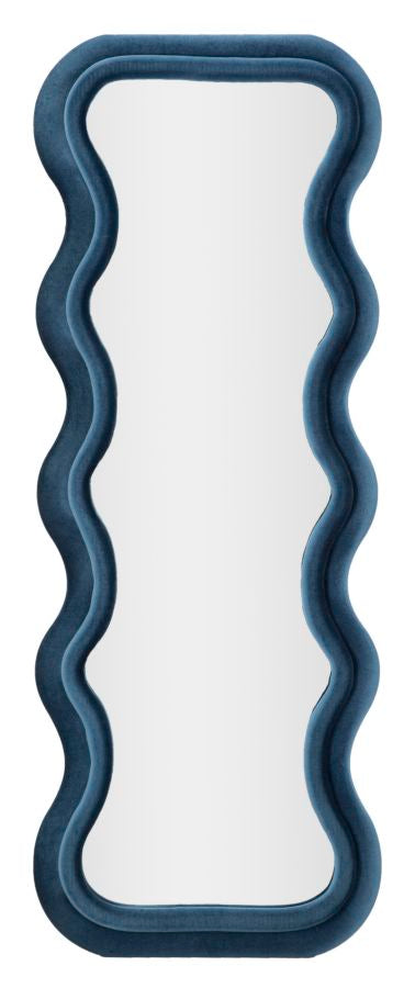 Specchio Da Muro Emily Velluto Cm 60X6X160