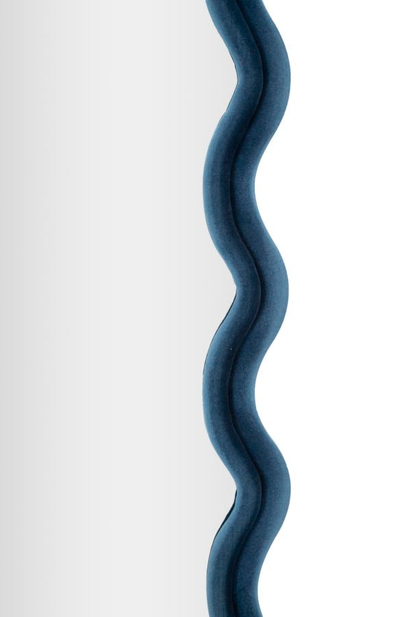 Specchio Da Muro Emily Velluto Cm 60X6X160