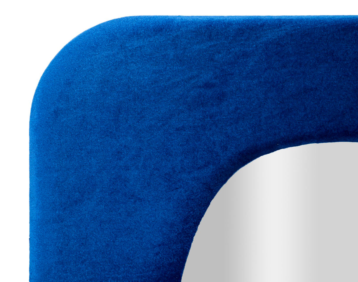 Specchio Theodor da parete in velluto fucsia cm 60x4x160