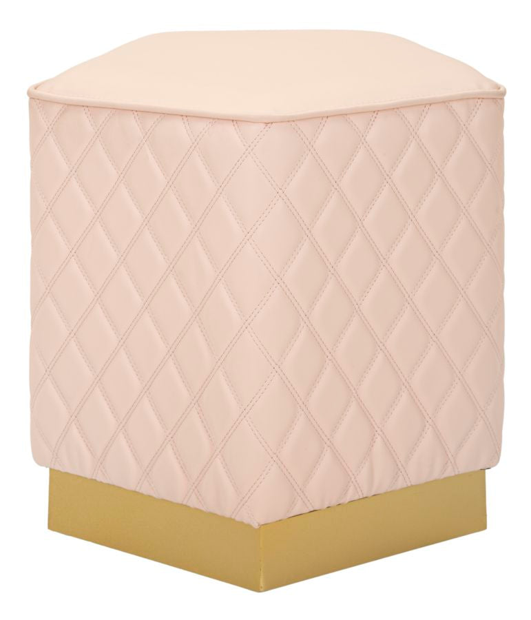 Puff Rosa Pentagonale Sharon CM 35X35X38