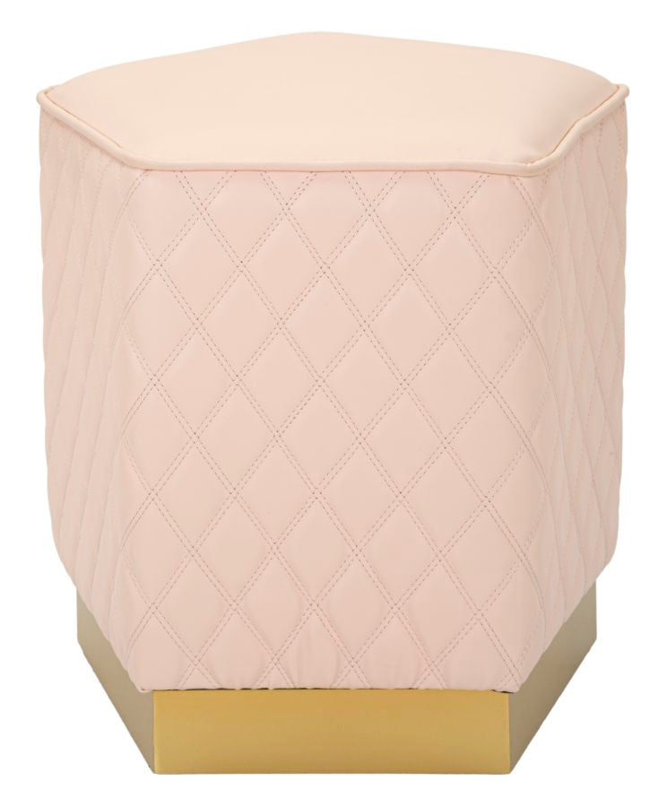 Puff Rosa Pentagonale Sharon CM 35X35X38