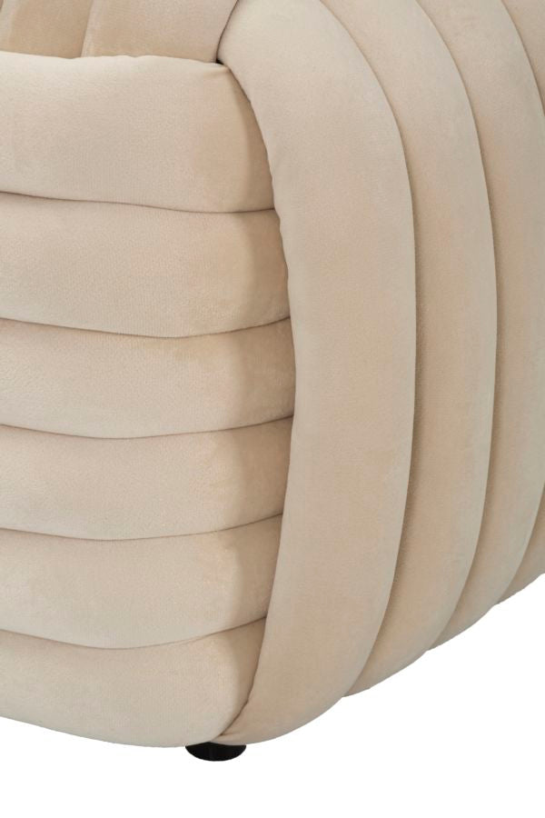 Panca Softy Crema Cm 90X45X45