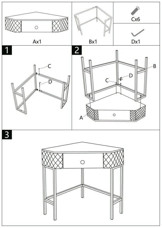 Consolle Sharon in metallo dorato e similpelle crema cm 84,5x60x77
