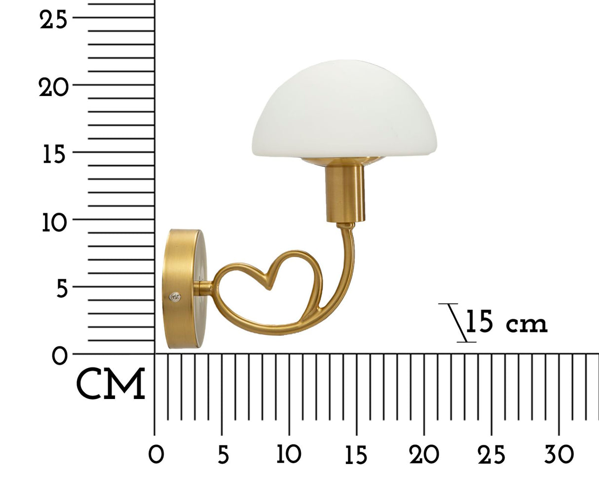 Lampada da muro Lovy in metallo