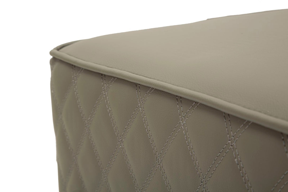 Puff Grigio Quadrato Sharon CM 35X35X38