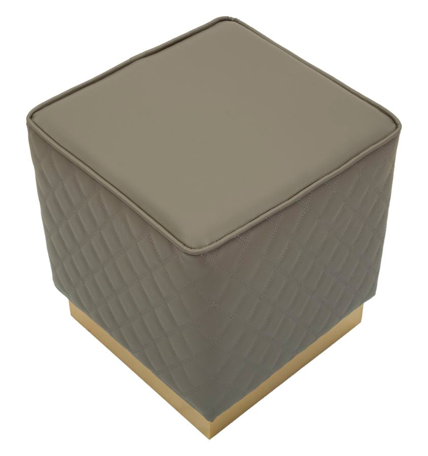 Puff Grigio Quadrato Sharon CM 35X35X38