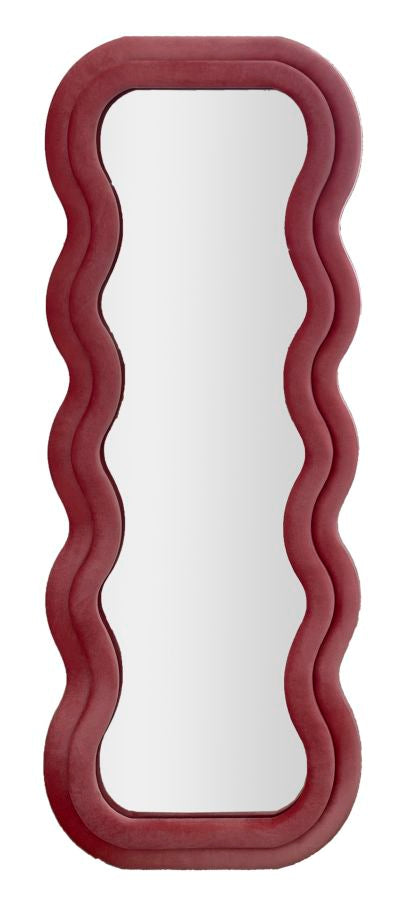 Specchio Da Muro Emily Velluto Cm 60X6X160