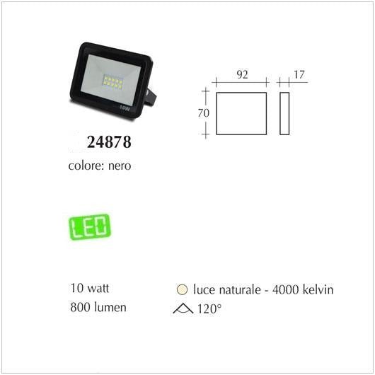 Proiettore Led IP65 Faro Led luce naturale 4000K 10watt