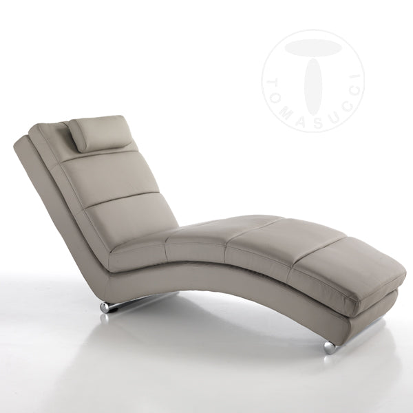 Chaise longue color Tortora