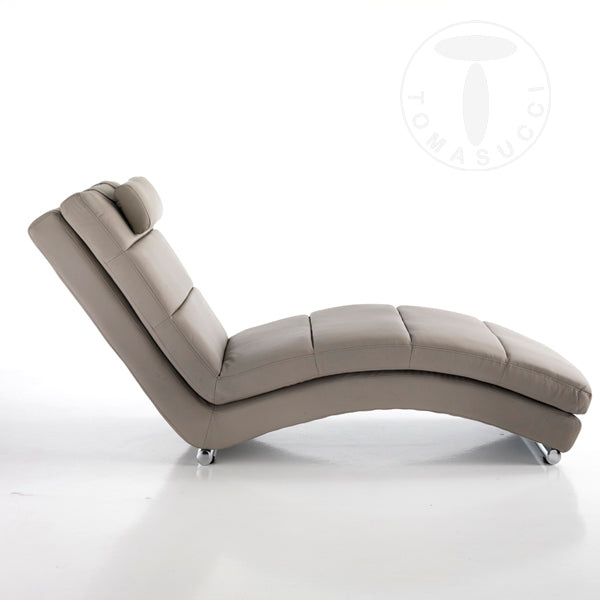 Chaise longue color Tortora