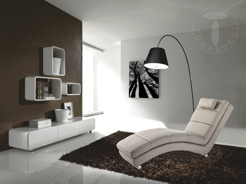 Chaise longue color Tortora