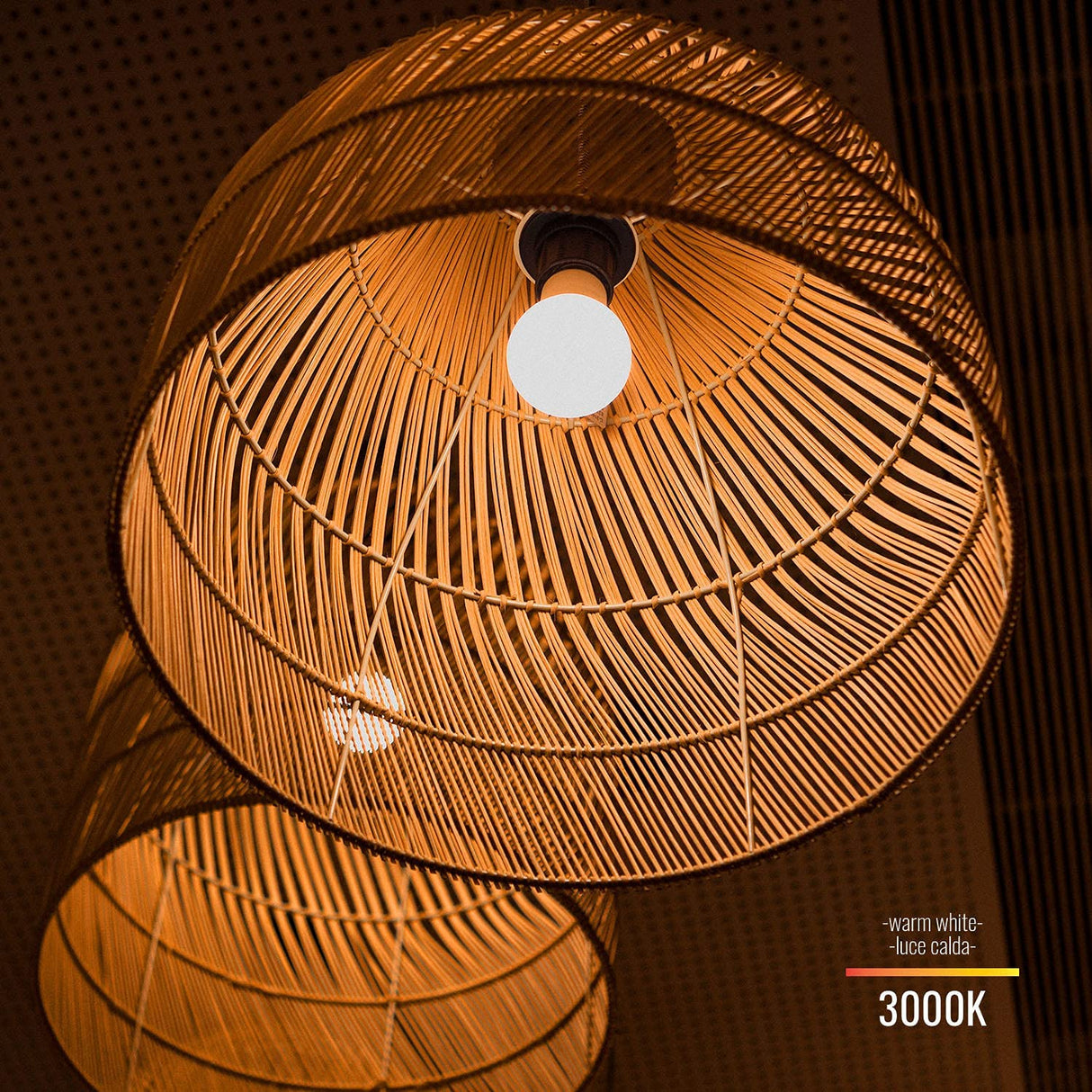 Lampadina a Led Goccia Set 5 Pezzi E27/12W Luce calda ad alta efficienza