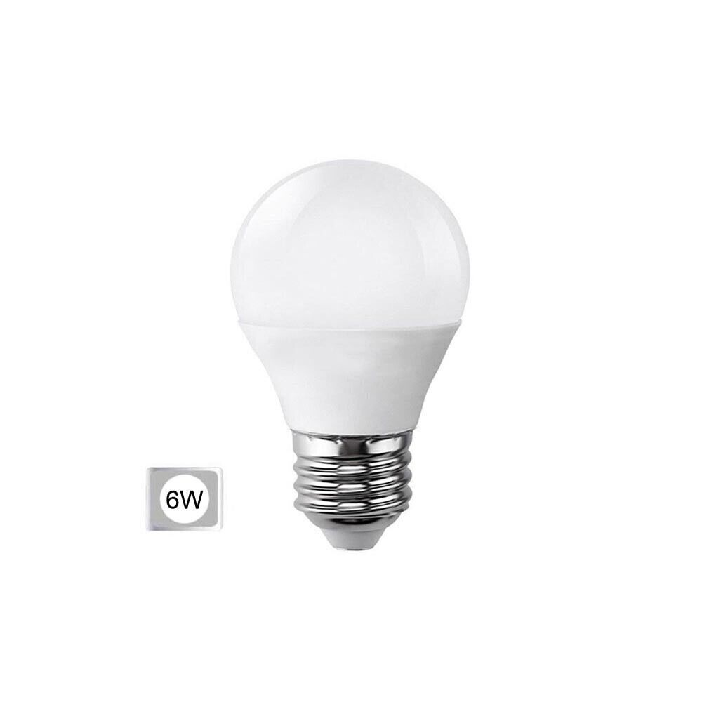 Lampadina a Led Sfera Set 5 Pezzi E27/6W Luce Fredda alta efficienza luminosa