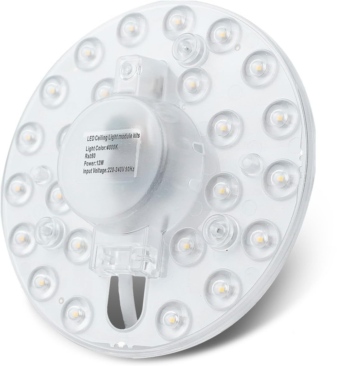 Modulo a Led tondo 12Watt con calamite per la sostituzione e conversione delle plafoniere con Neon circolare, alogene e con tradizionali portalampada, trasforma la vostra plafoniera in una a LED senza opere murarie.