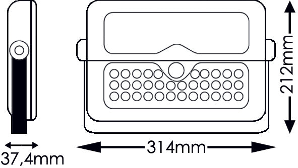 Faretto/Proiettore ad Energia Solare Led 10W - 1150Lumen 5-in-1 Multifunzionale