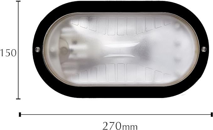 Plafoniera ovale tutta luce per esterni 1xE27 Max 60W (801)