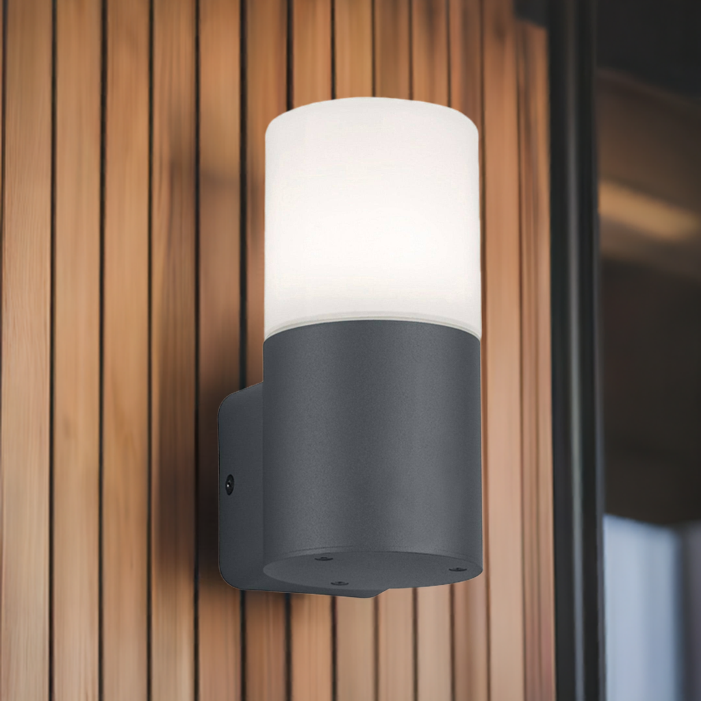 Applique da parete c/portalampada colore Grigio Antracite