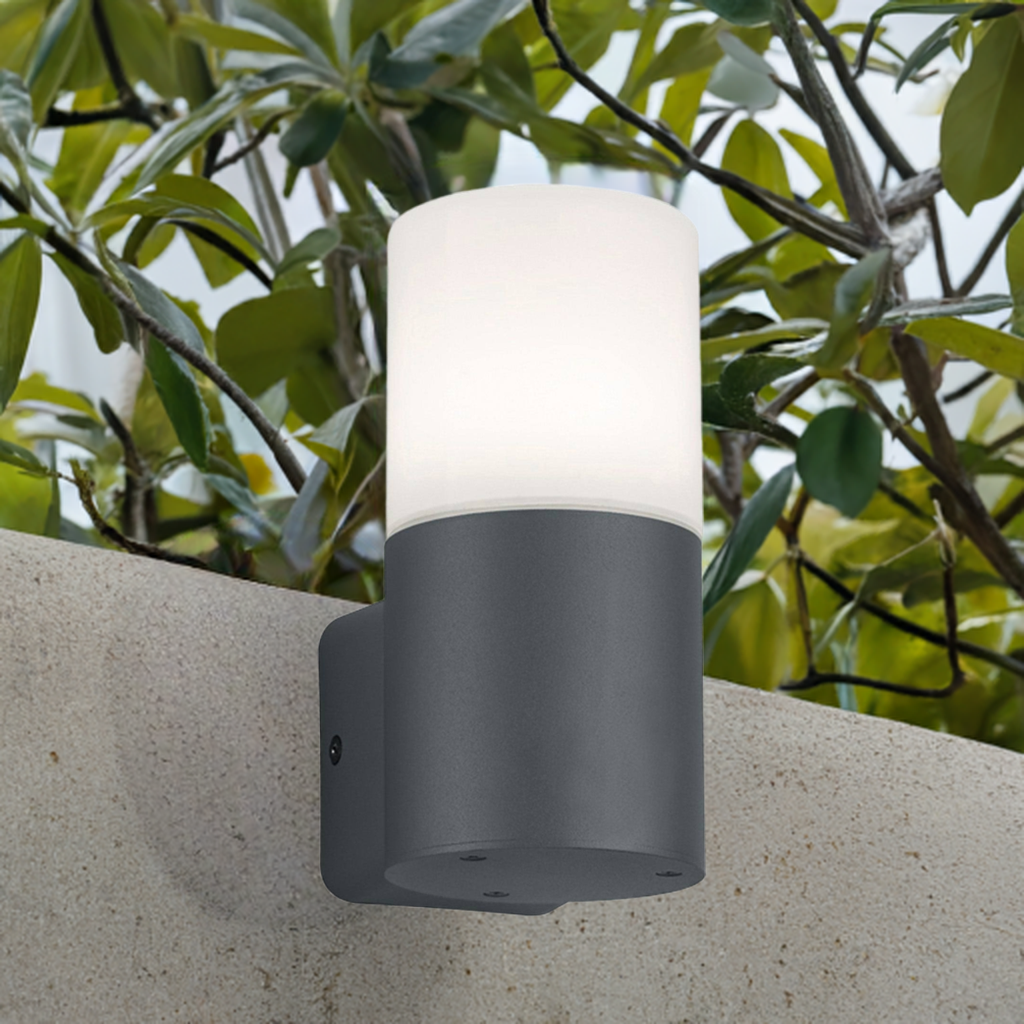 Applique da parete c/portalampada colore Grigio Antracite