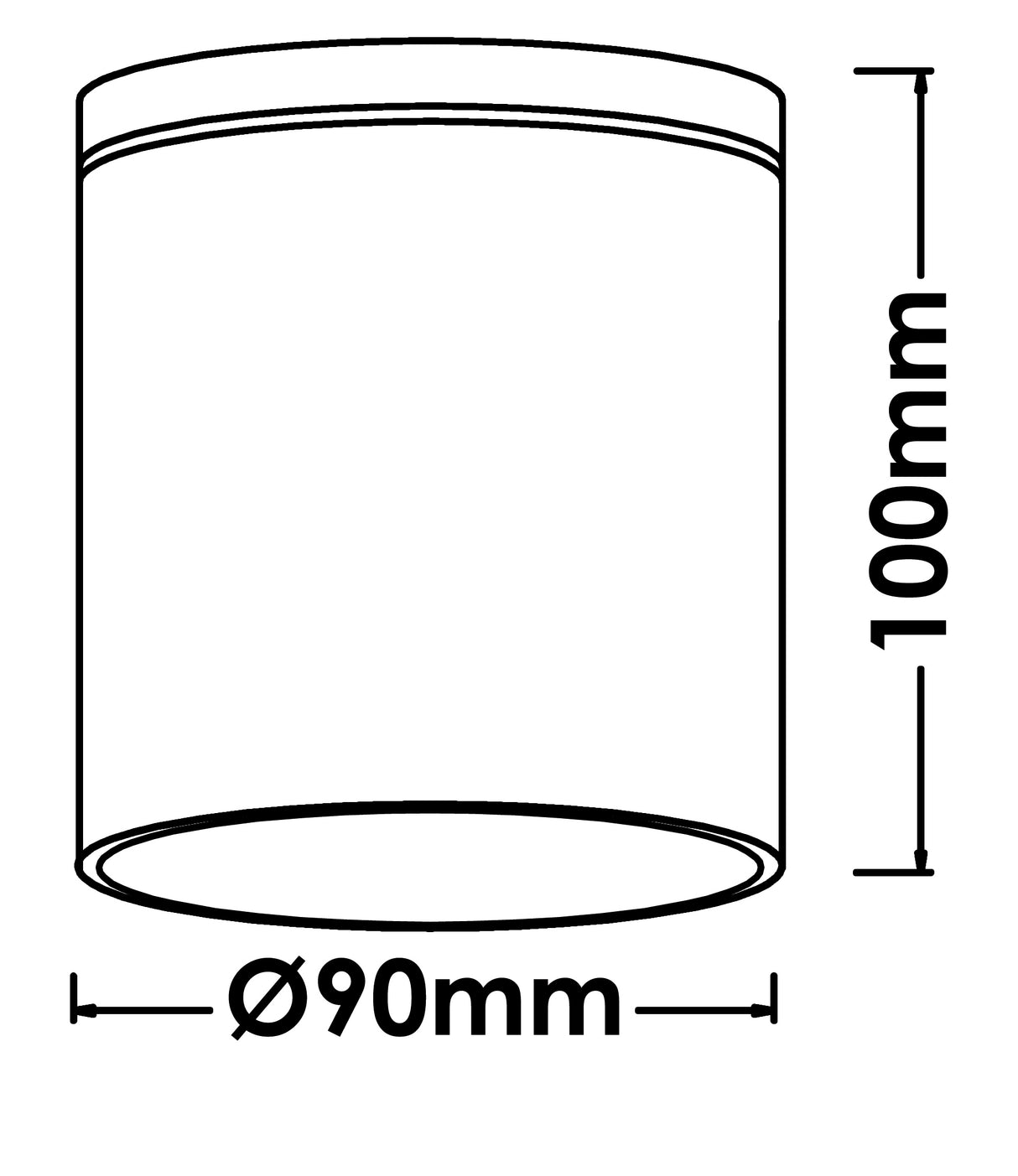 Faretto Tondo da soffitto in alluminio presoffuso per Interni ed Esterni
