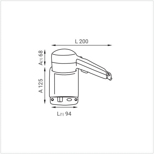 Asciugacapelli LUX PROFESSIONAL PHON bianco