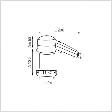 Asciugacapelli LUX PROFESSIONAL PHON bianco