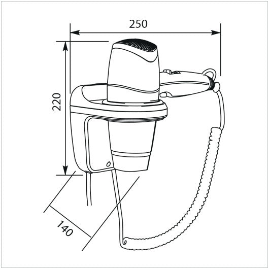 Asciugacapelli LUX HOTEL PHON PRO