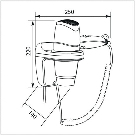 Asciugacapelli LUX HOTEL PHON PRO