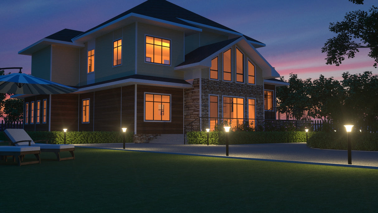 Lampioncino Solare da Giardino 2200 Lumen