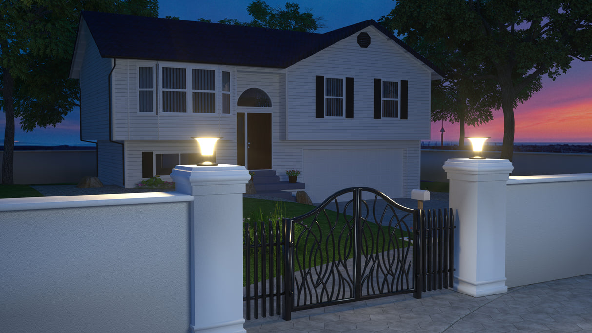 Lampioncino a Colonna Solare da esterno 2200 Lumen