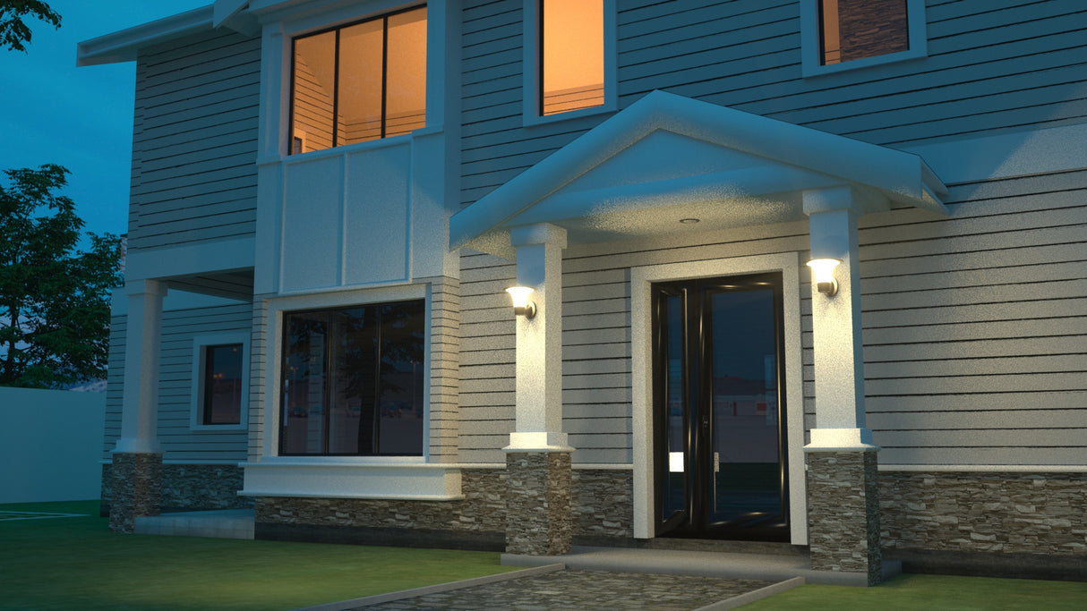 Applique Solare da Esterno 2200 Lumen - 2 tonalità di luce selezionabili alta luminosità