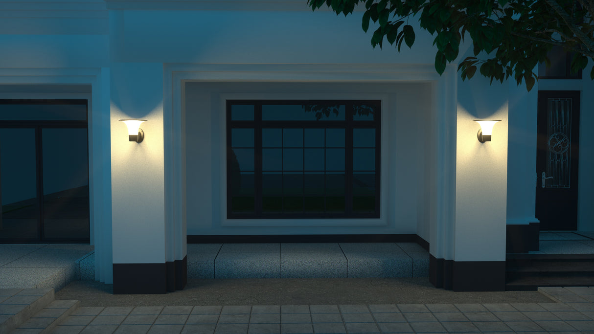 Applique Solare da Esterno 2200 Lumen - 2 tonalità di luce selezionabili alta luminosità