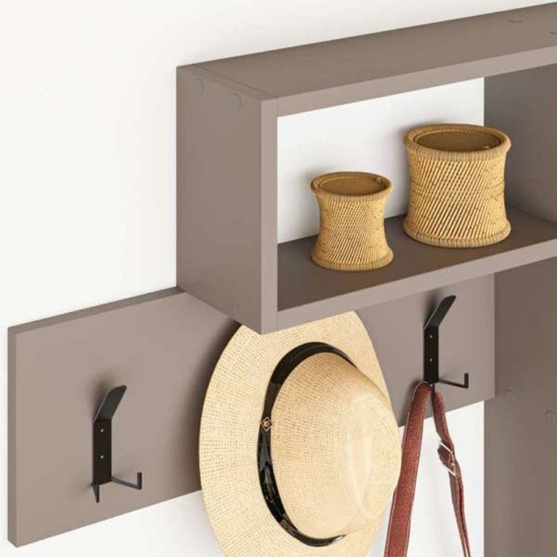 Appendiabiti da parete light mocha