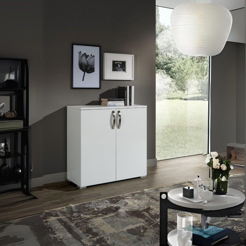 Armadio multiuso  2 ante colore bianco larice