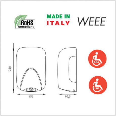 dettagli LUX-PAMPERO Asciugamani da parete