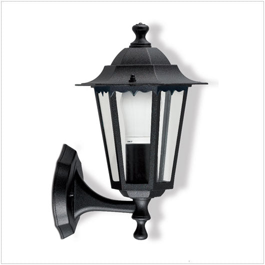 Applique Lanterna con braccio in su 1x100w/E27Nero