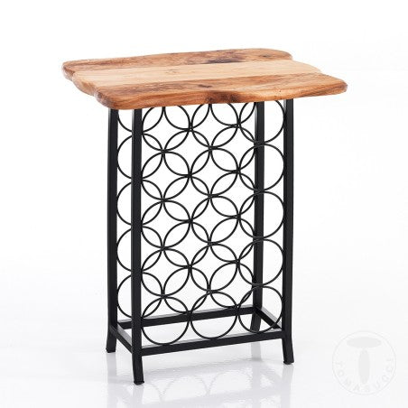 Cantinetta realizzata con metallo verniciato Nero