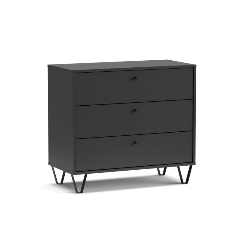 Como / Cassettiera con 3 cassetti colore antracite