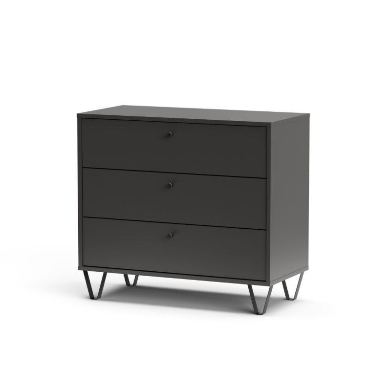 Como / Cassettiera con 3 cassetti colore antracite