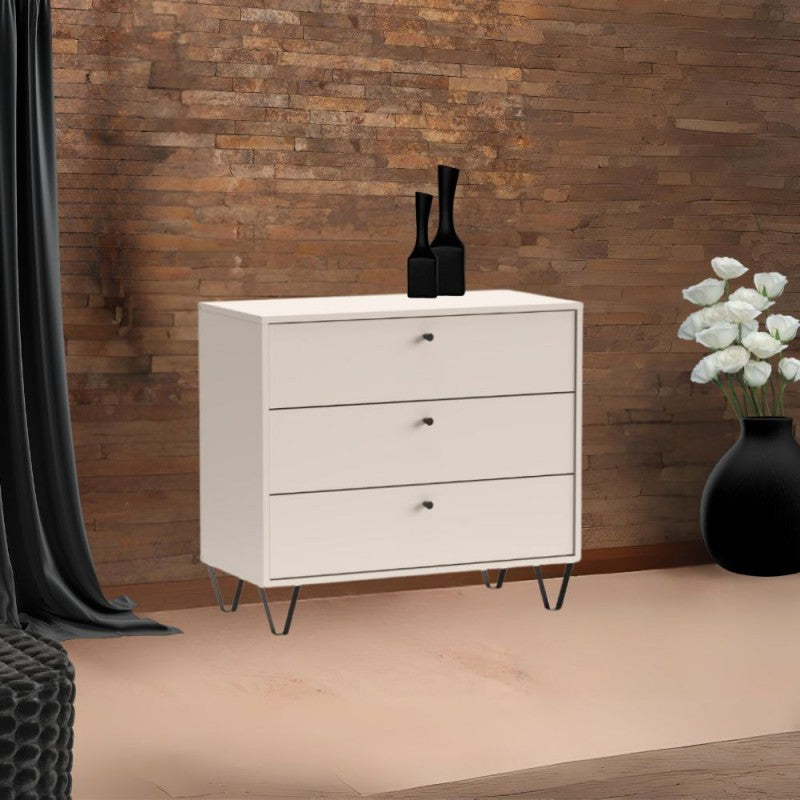 Cassettiera con 3 cassetti colore cashemere